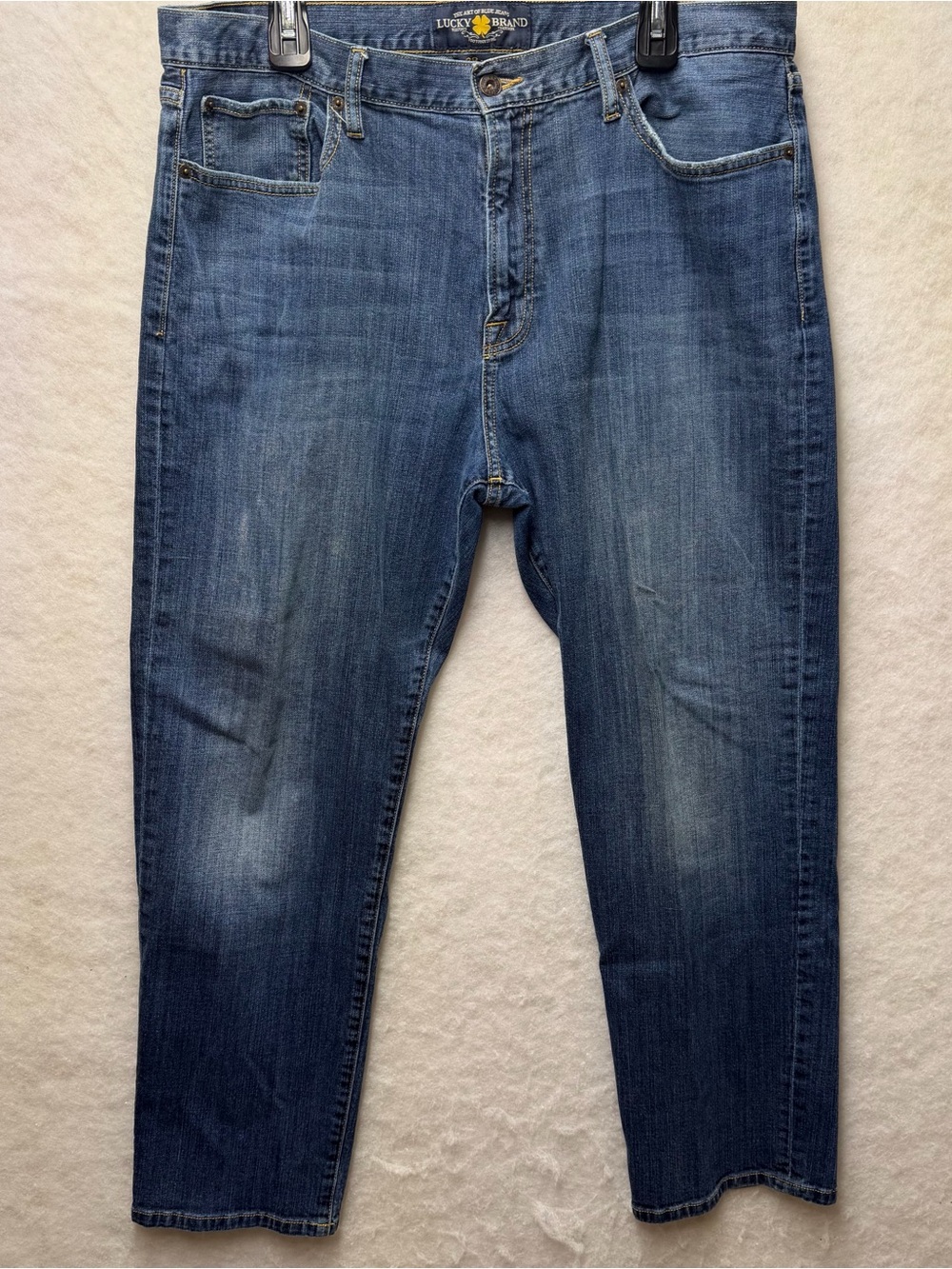 Lucky Brand 429 Classic Straight Jeans Mens 38x30 Blue Denim Medium Wash
